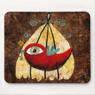 bird with a key mouse mat