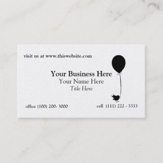 Bird with Balloon Business Card
