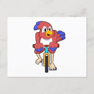 Bird with Bicycle Postcard