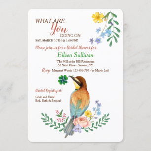Bird With Shamrock Invitation