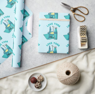 Bird Yoga Posing Wrapping Paper