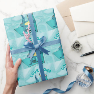 Bird Yoga Posing Wrapping Paper