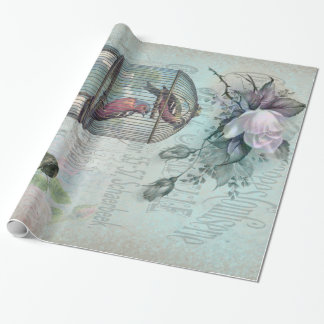 Birdcage Blossom Wrapping Paper