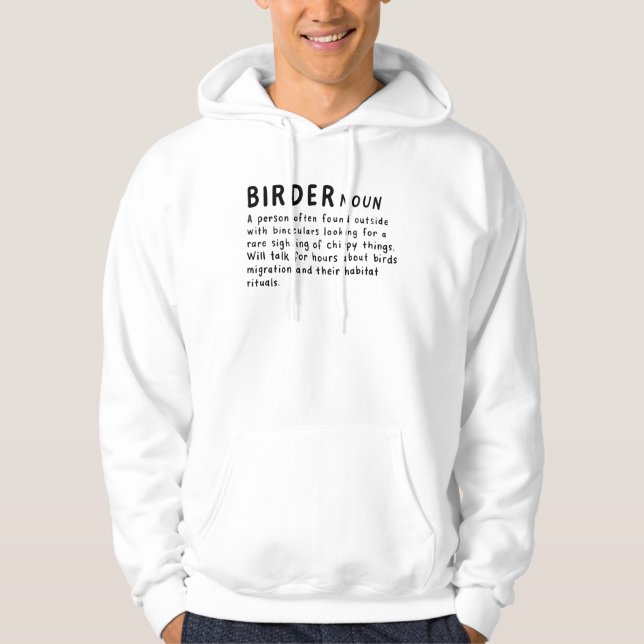 Birder Definition Hoodie (Front)