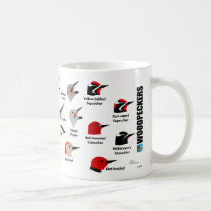 BirdFace Woodpeckers Mug (with labels)