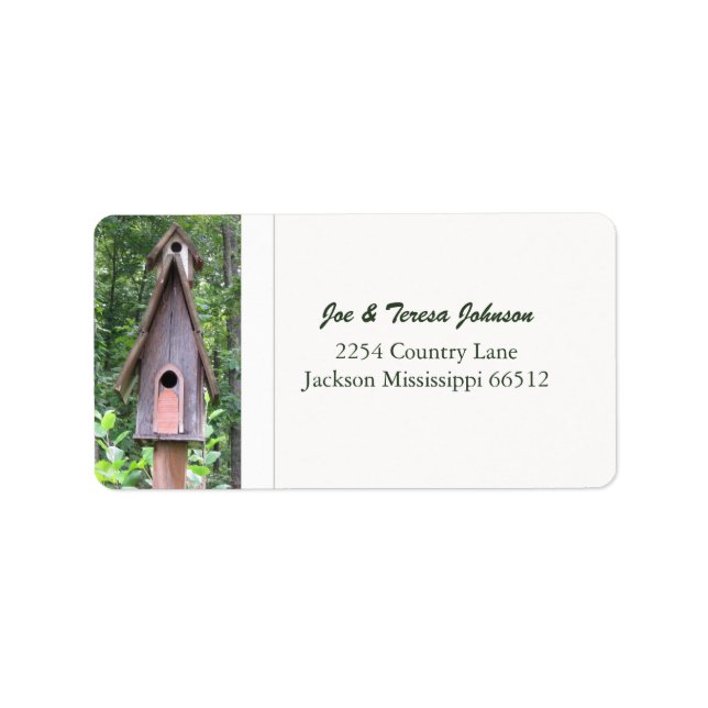 Birdhouse Address Labels (Front)
