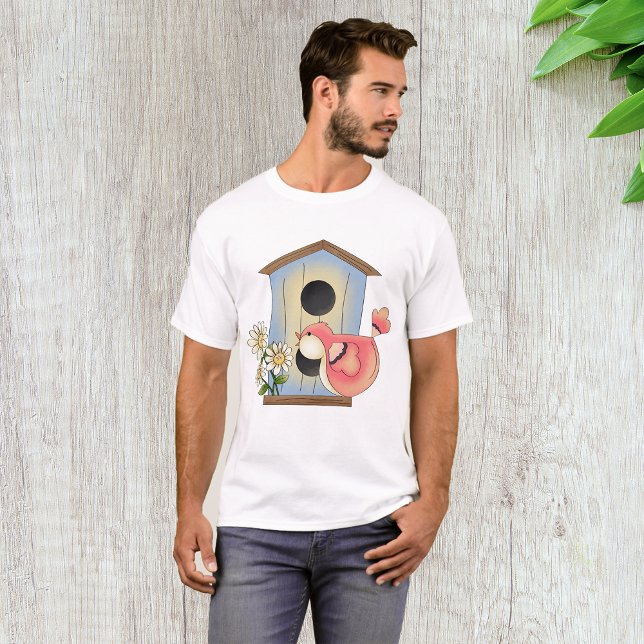 Birdhouse and Bird T-Shirt (Creator Uploaded)