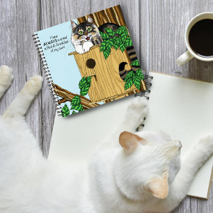 Birdhouse Bed Breakfast Cat Notebook