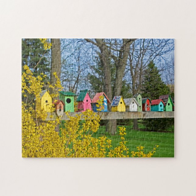 Birdhouse Boulevard Jigsaw Puzzle (Horizontal)