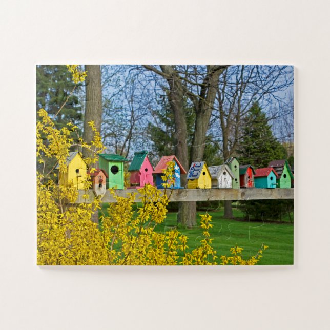 Birdhouse Boulevard Jigsaw Puzzle (Horizontal)
