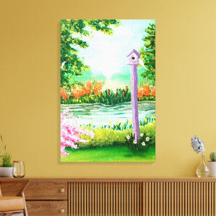 Birdhouse Canvas Print