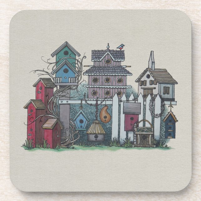 Birdhouse Collection Coaster (Front)