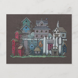 Birdhouse Collection Postcard