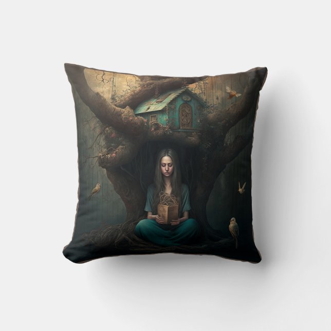 Birdhouse Dreams Cushion (Front)