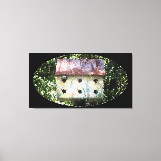 Birdhouse Edited Canvas Print (Front)