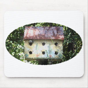 Birdhouse Edited Mouse Mat