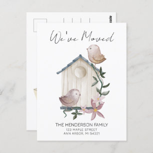 Birdhouse New Home Moving Announcement Postcard