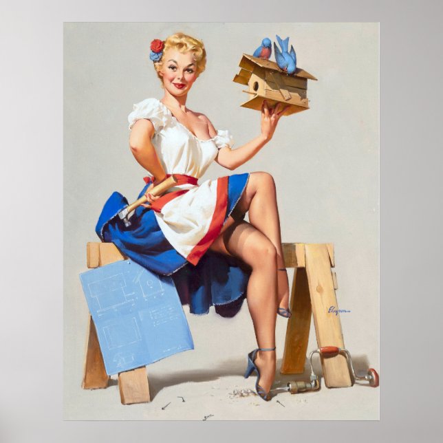 Birdhouse pin up poster (Front)