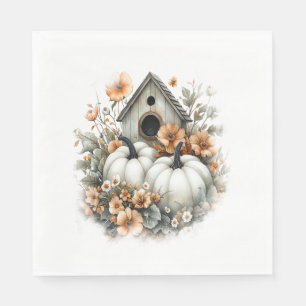 Birdhouse Shirt Country Pumpkin Napkin