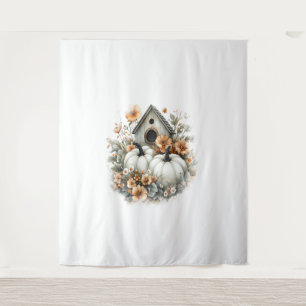 Birdhouse Shirt Country Pumpkin Tapestry