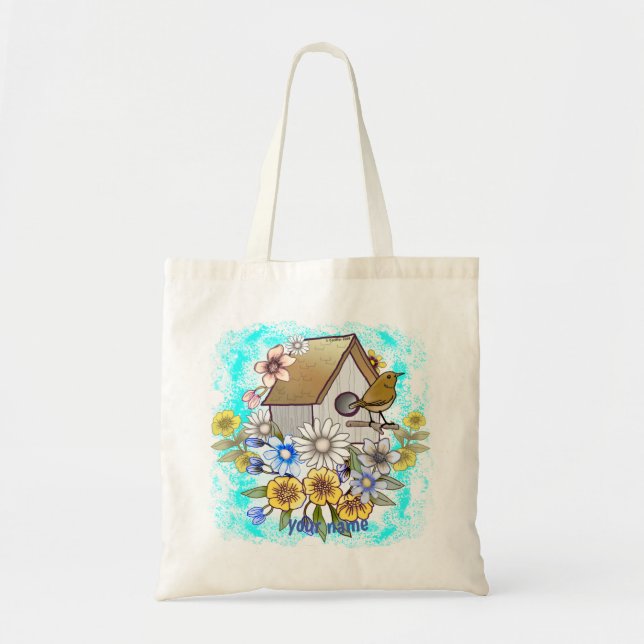 Birdhouse Wren  Tote Bag (Front)