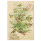 Birdie Christmas Decoupage Paper