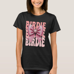Birdie Coquette Bow Pink Cute Grandma Mother's Day T-Shirt