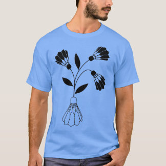 Birdie Flowers Black T T-Shirt