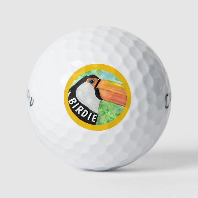Birdie Fun Novelty Golfing Golf Balls (Front)
