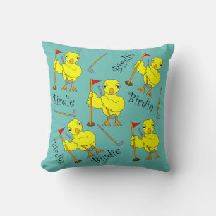 Birdie Golfer Chick Cushion