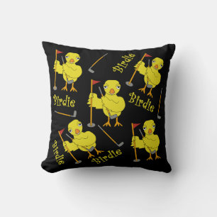 Birdie Golfer Chick Cushion