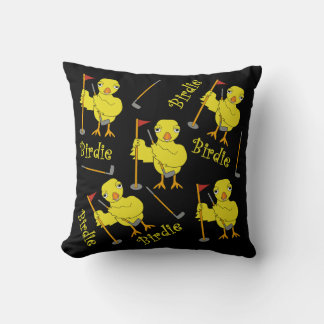 Birdie Golfer Chick Cushion