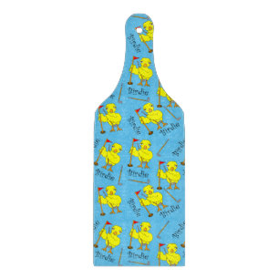 Birdie Golfer Chick Cutting Board
