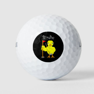 Birdie Golfer Chick Golf Balls