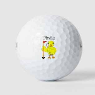 Birdie Golfer Chick Golf Balls