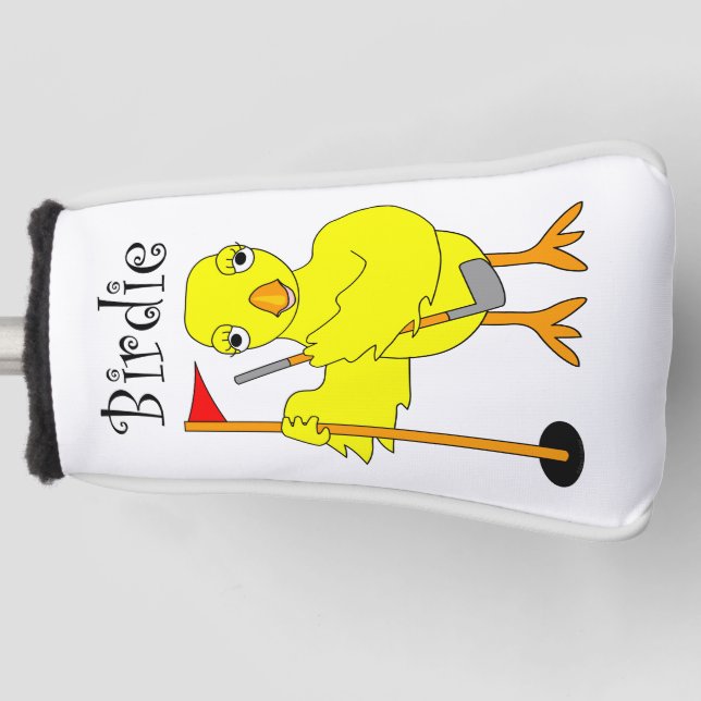 Birdie Golfer Chick Golf Head Cover (Front)
