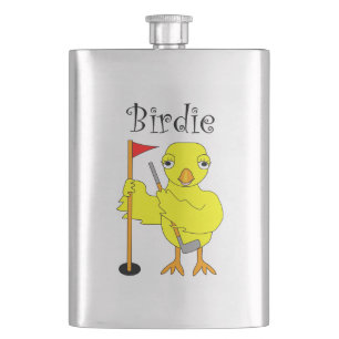 Birdie Golfer Chick Hip Flask