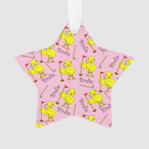 Birdie Golfer Chick Ornament