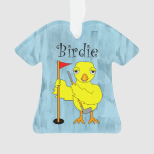Birdie Golfer Chick Ornament