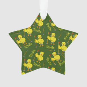 Birdie Golfer Chick Ornament