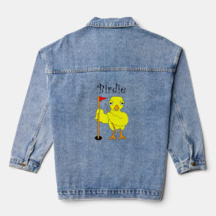 Birdie Golfer Stone Magnet Denim Jacket