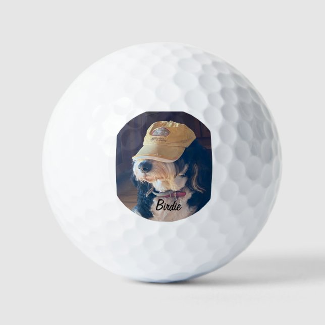Birdie in a yellow golf hat golf balls (Front)
