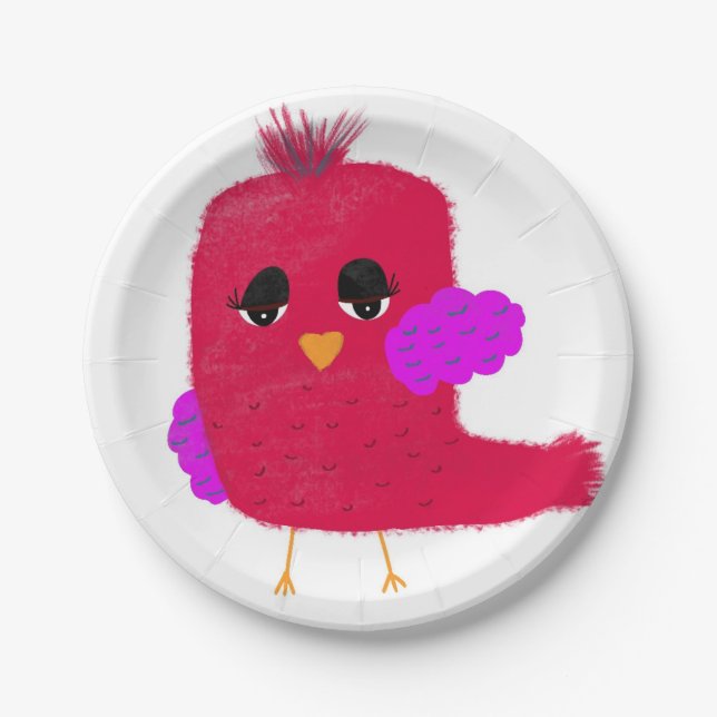 Birdie paper plate (Front)