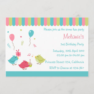 Birdie Party Invitation