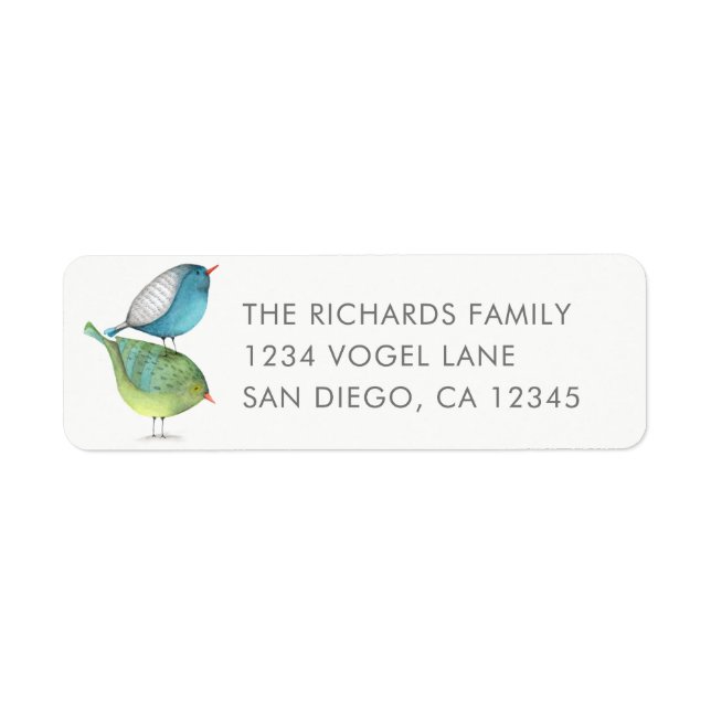 Birdie Return Address Label (Front)