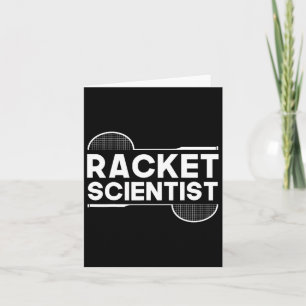 Birdie Shuttle Racket Scientist Badminton  Card