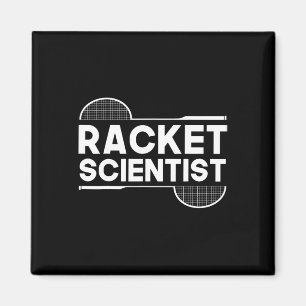 Birdie Shuttle Racket Scientist Badminton  Magnet