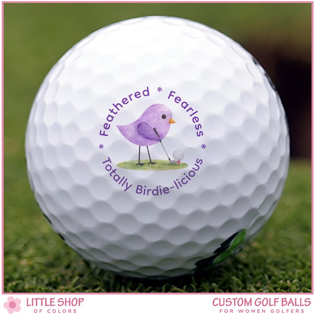Birdie Theme Women's Customizable Golf Balls (Creator Uploaded)