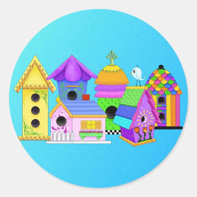 Birdie Village Round Stickers (Front)