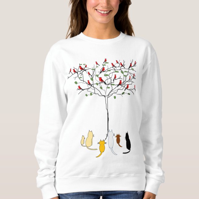 Birdies and cats sweatshirt (Front)